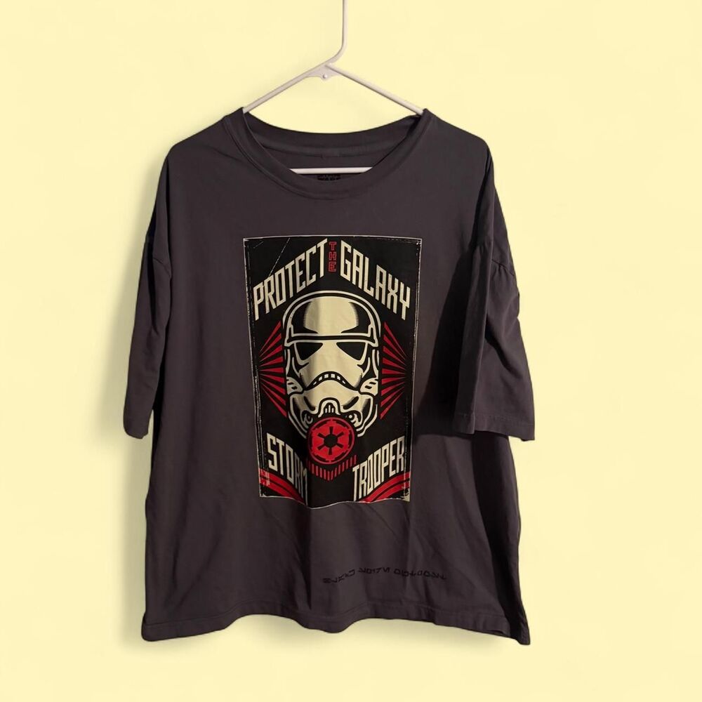 Star Wars Shirt Mens M Grey Stormtrooper Galactic